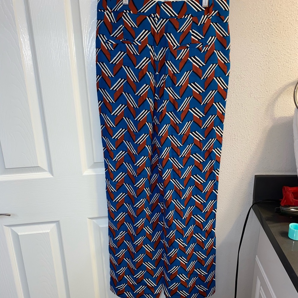 Blue, Orange, White, Black Zara Woman Pants - Picture 4 of 4
